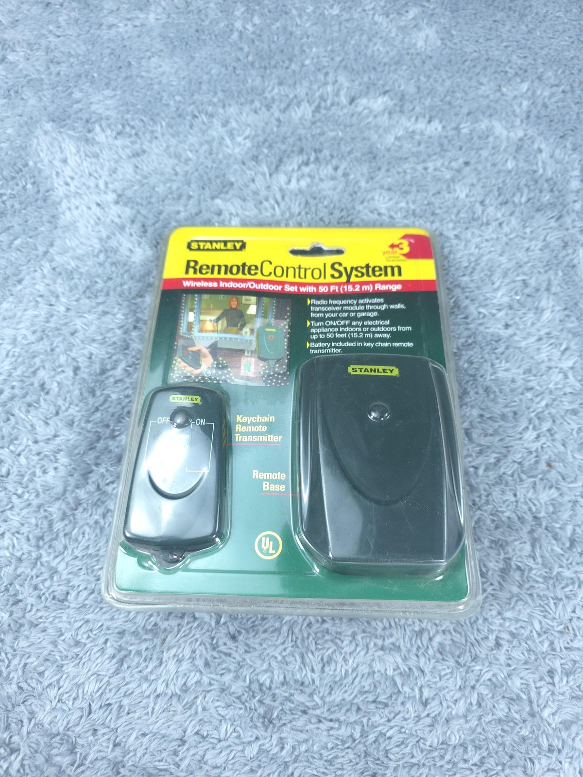 Stanley Remote Control System Wireless Indoor Outdoor Keychain Transmitter UL Li