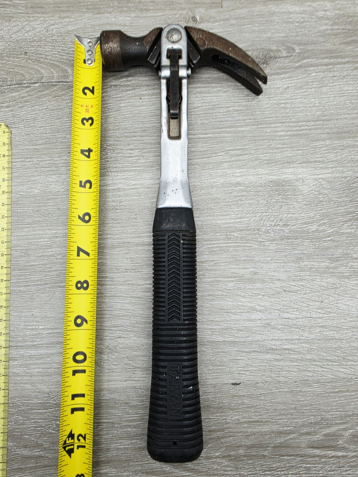 Vintage Adjustable Head Claw Hammer - 12 Inch