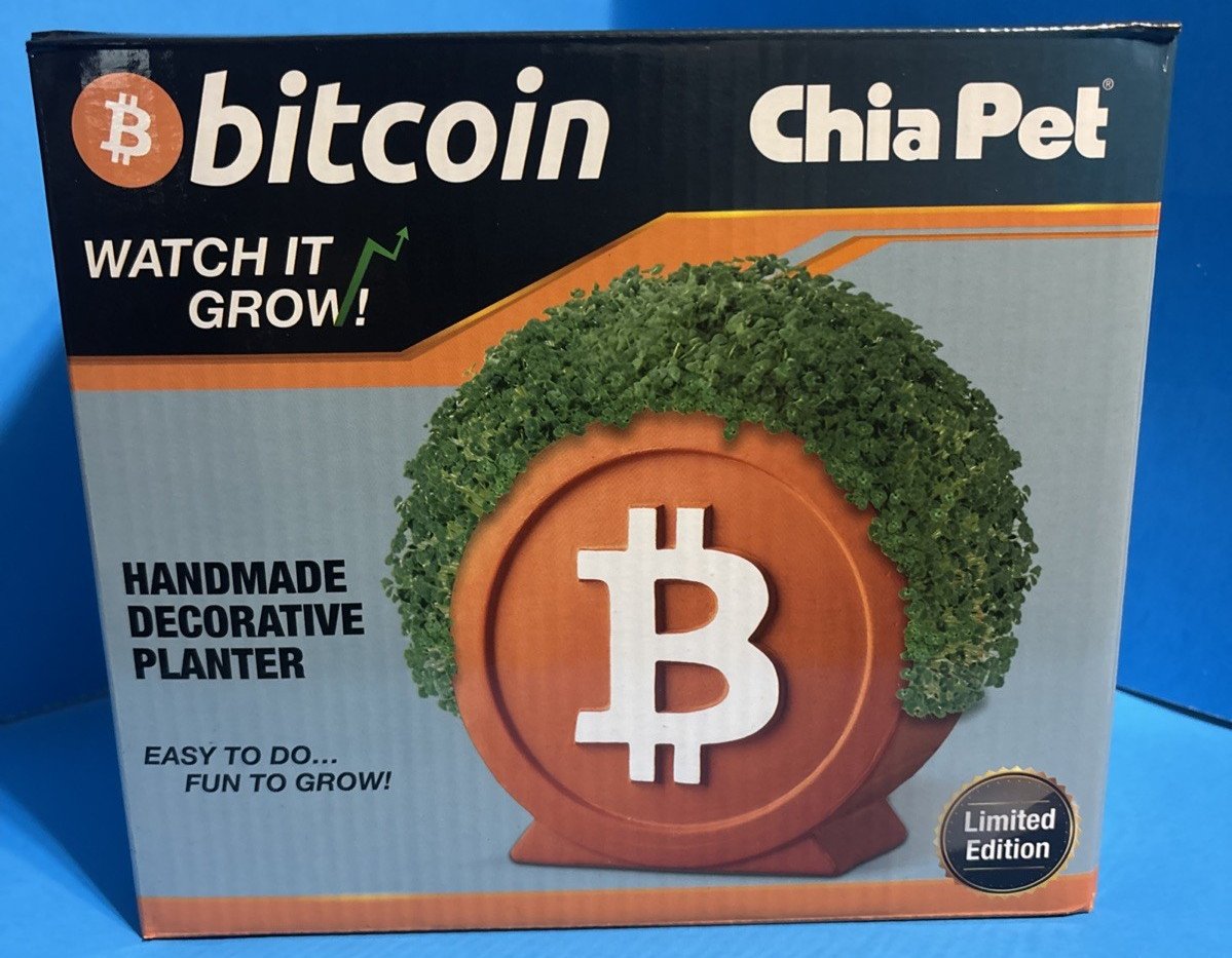 Chia Pet  Bitcoin Chiapet Bitcoin NEW IN BOX