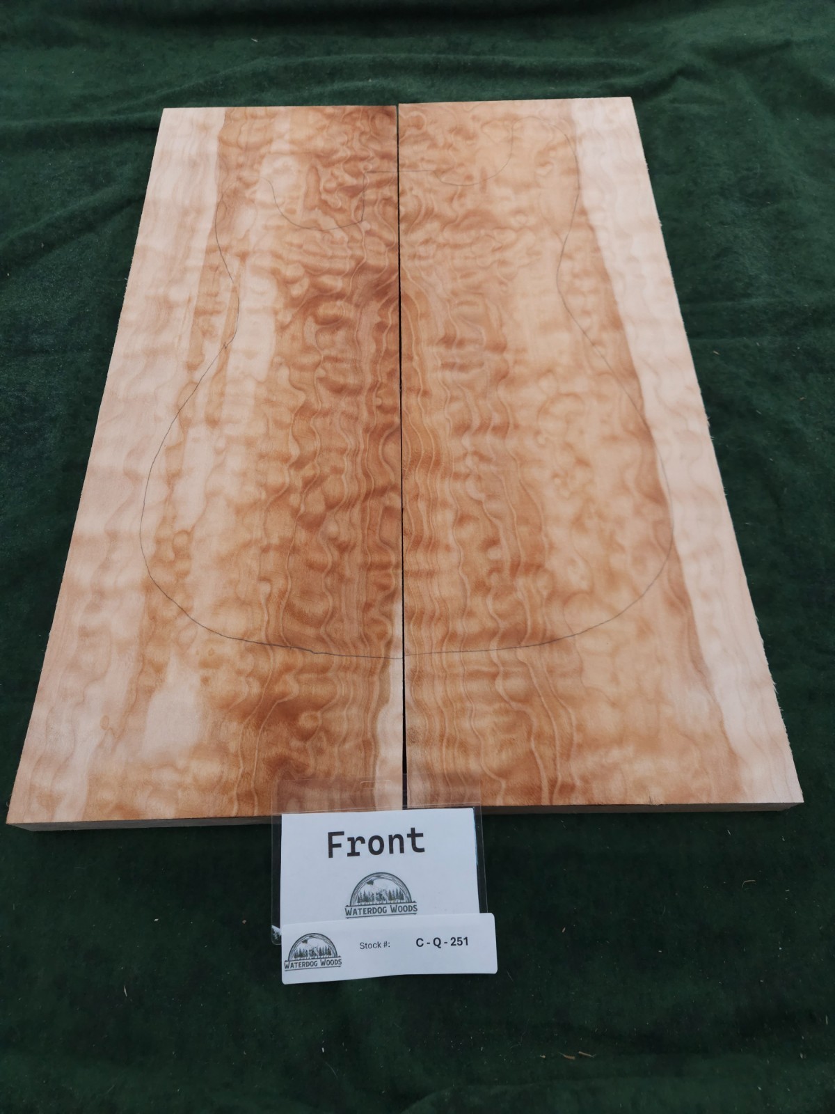 Quilted Maple Guitar Carve - Book matched electric guitar top