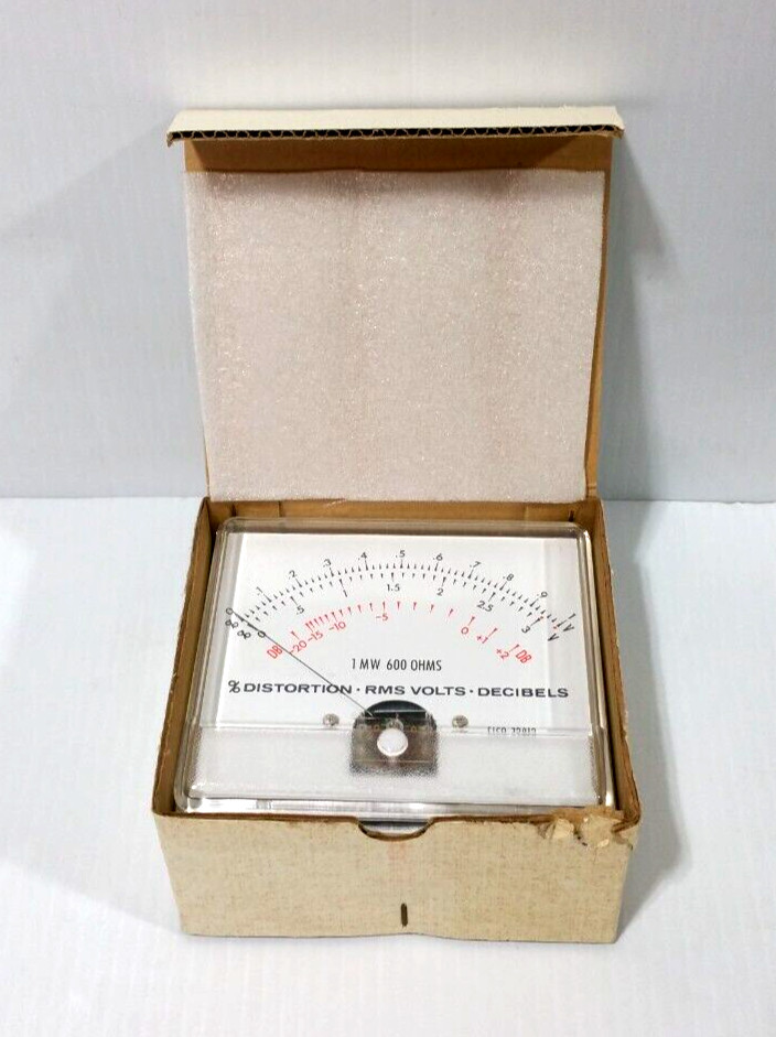 Vintage Eico Voltmeter Gauge - 72012 - New Old Stock