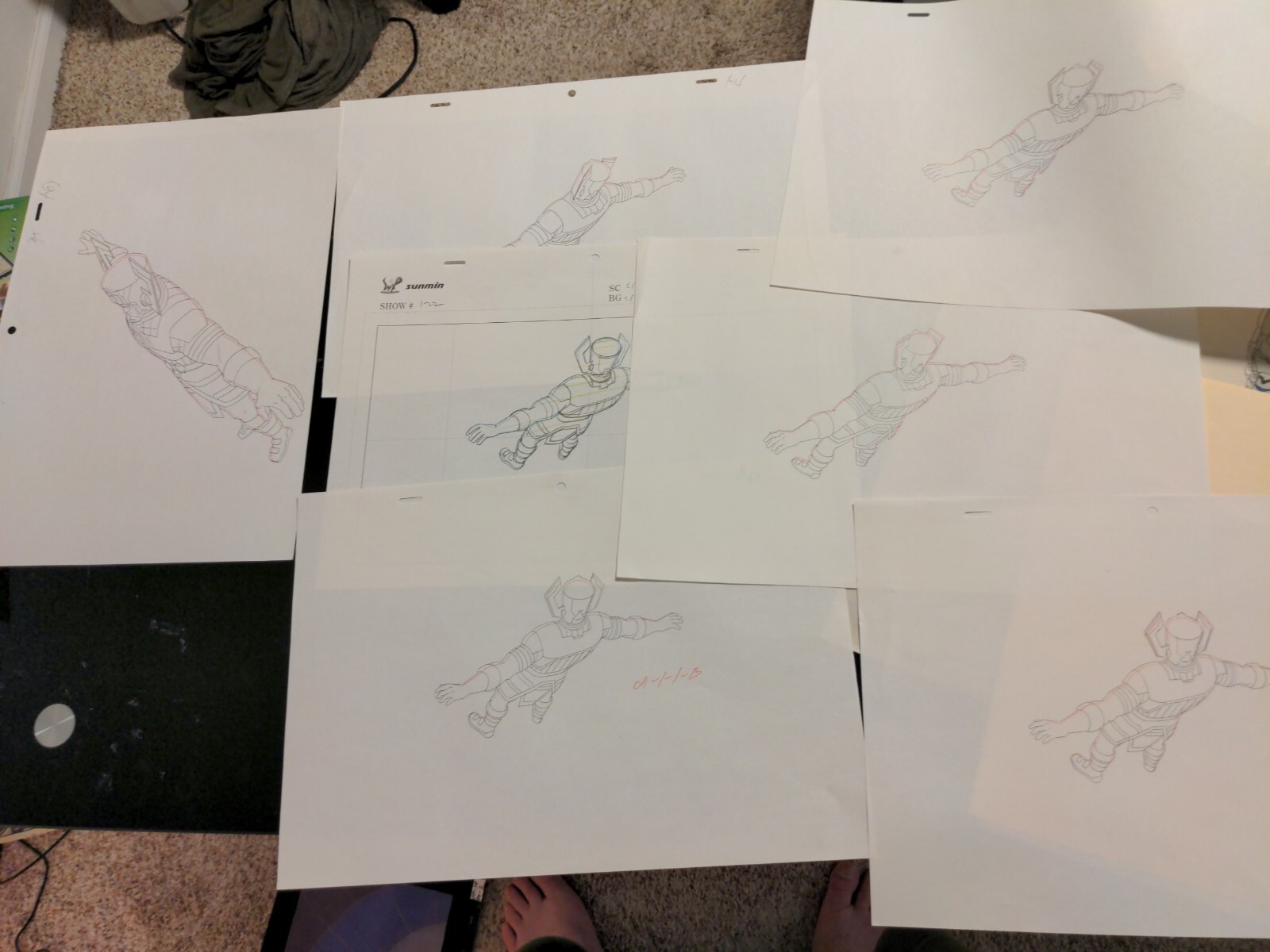 Marvel animation cels Production Art Marvel Comics AVENGERS ASSEMBLE GALACTUS AA