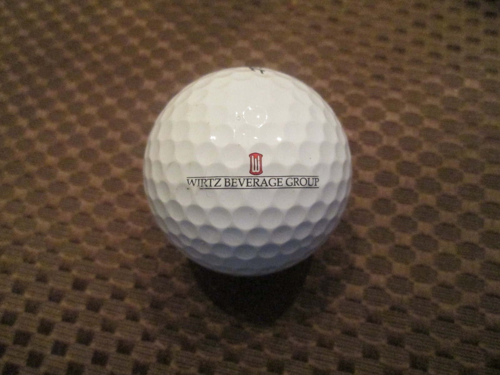 LOGO GOLF BALL-WIRTZ BEVERAGE COMPANY...PROV1 BALL