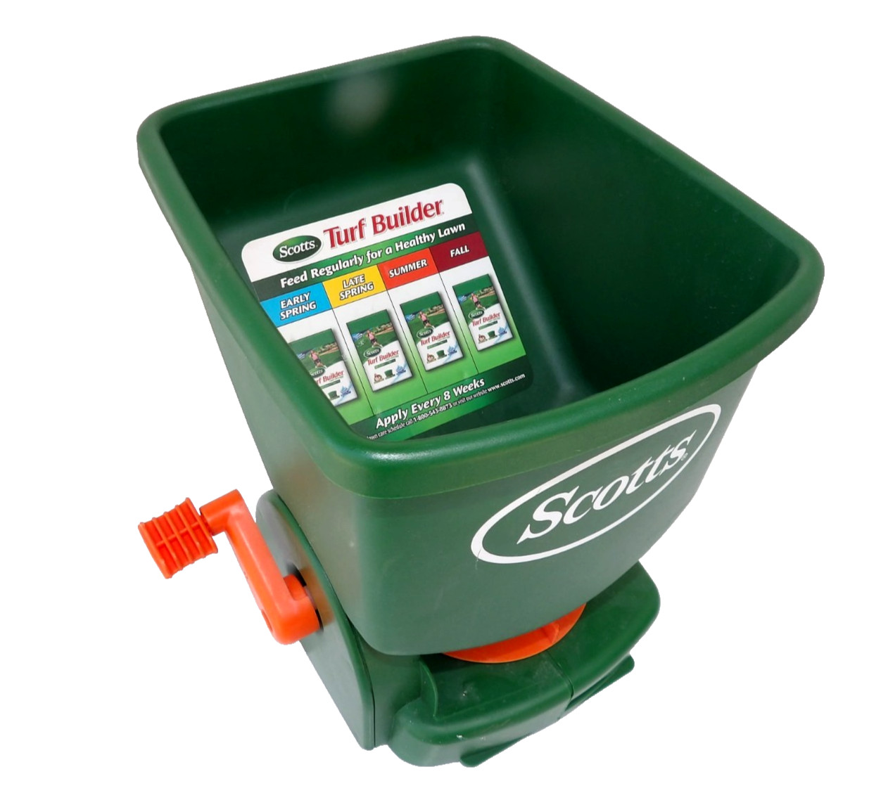 Scotts Easy Turf Builder Handheld & Crank Fertilizer Grass Seed Spreader 71030