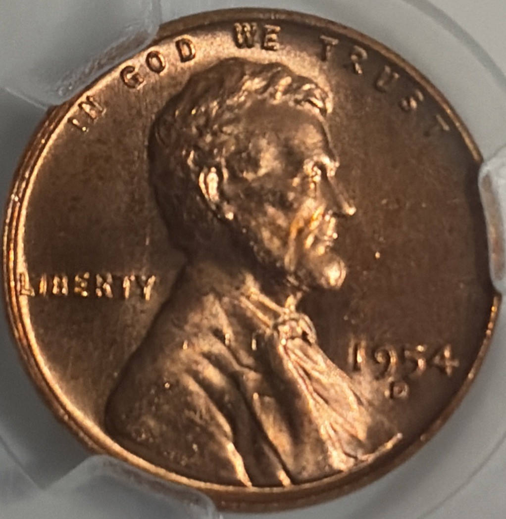 1954-D 1C Lincoln Wheat Penny (Gem, Uncirculated, Wheat-Back Cent)