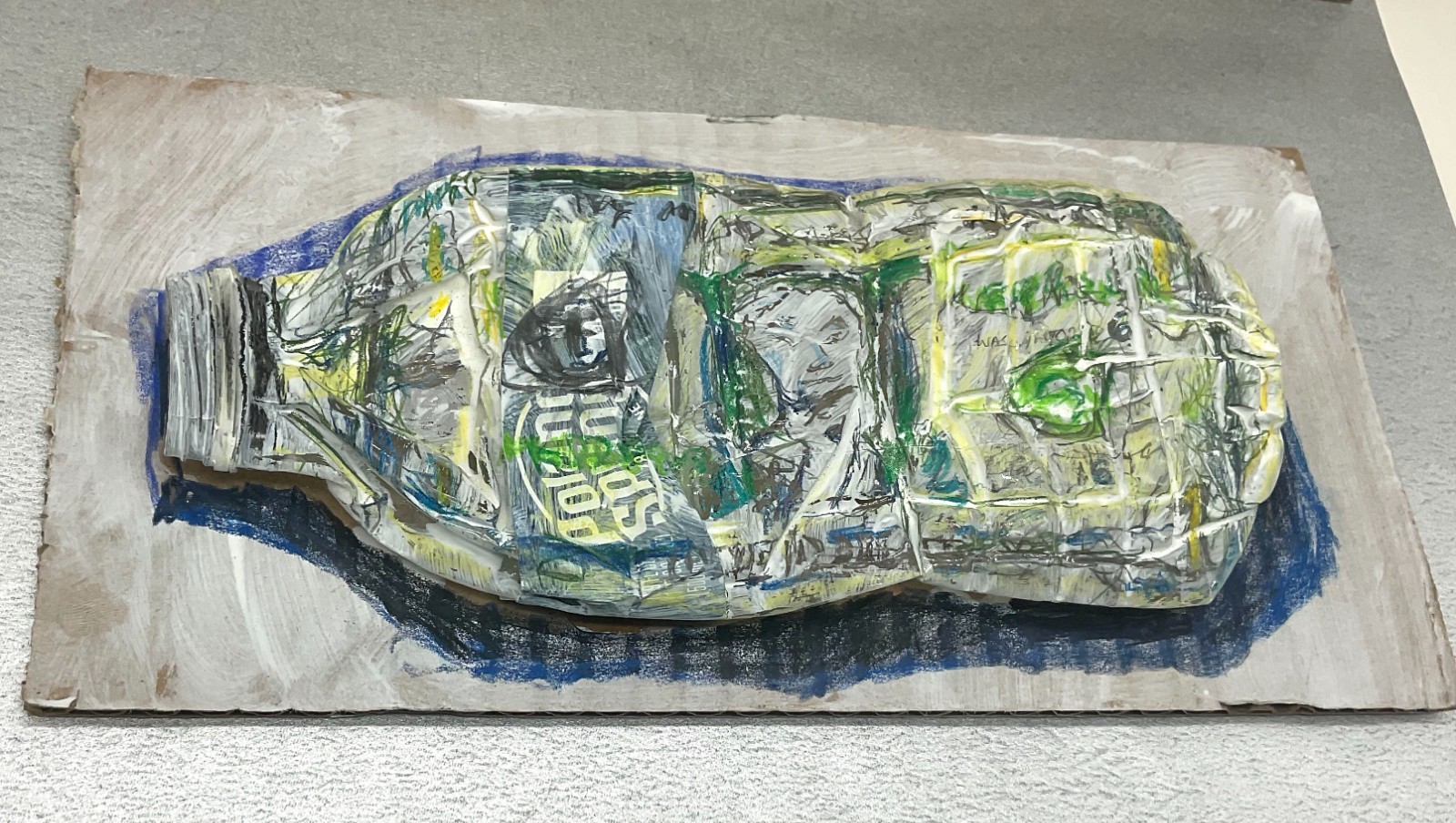 Original CohAn "Dollar Bottle Bill" Prototype Mixed Media Acrylic, Pencil...