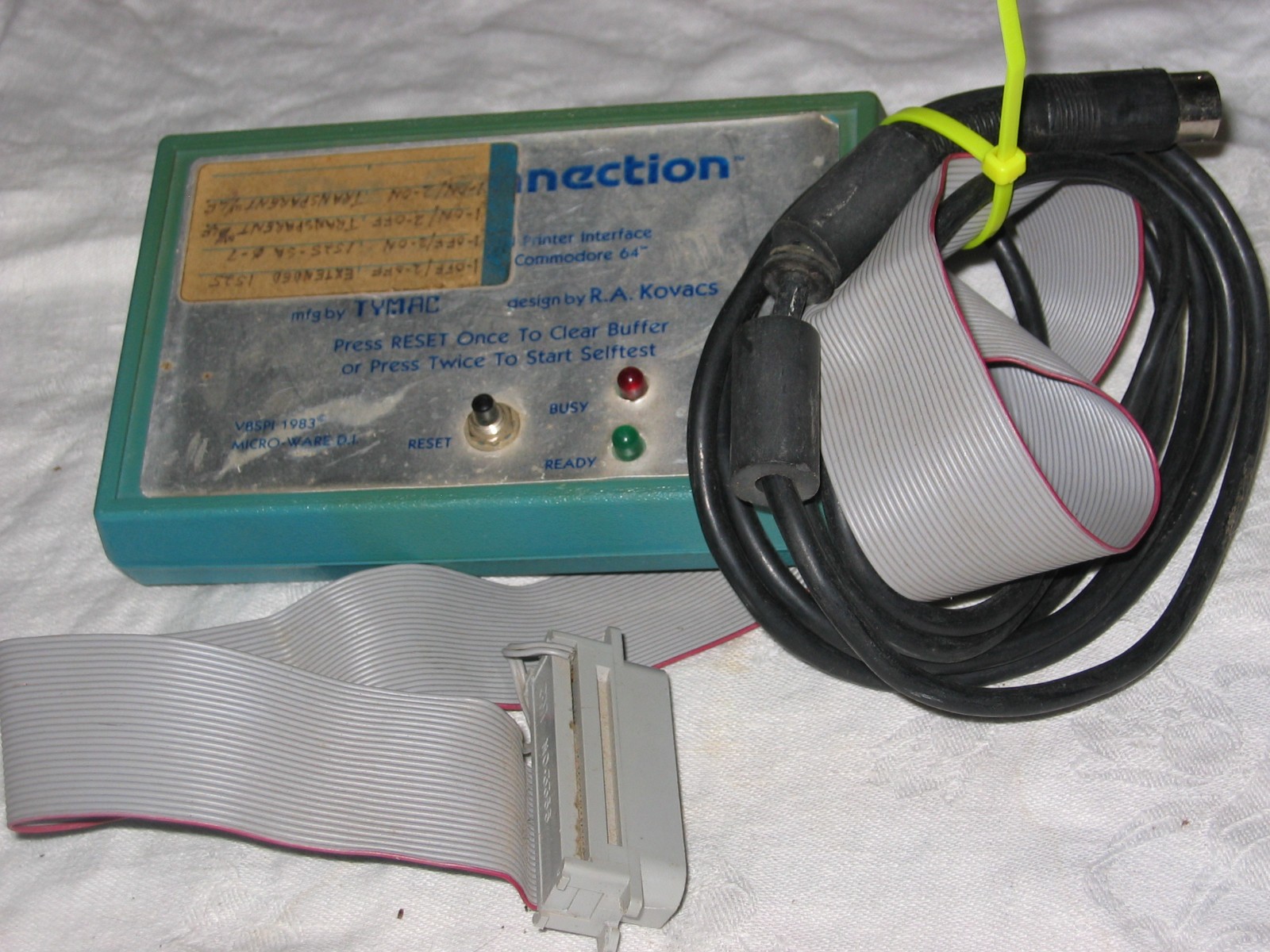 Tymac Printer Interface for Commodore 64 Loc CB