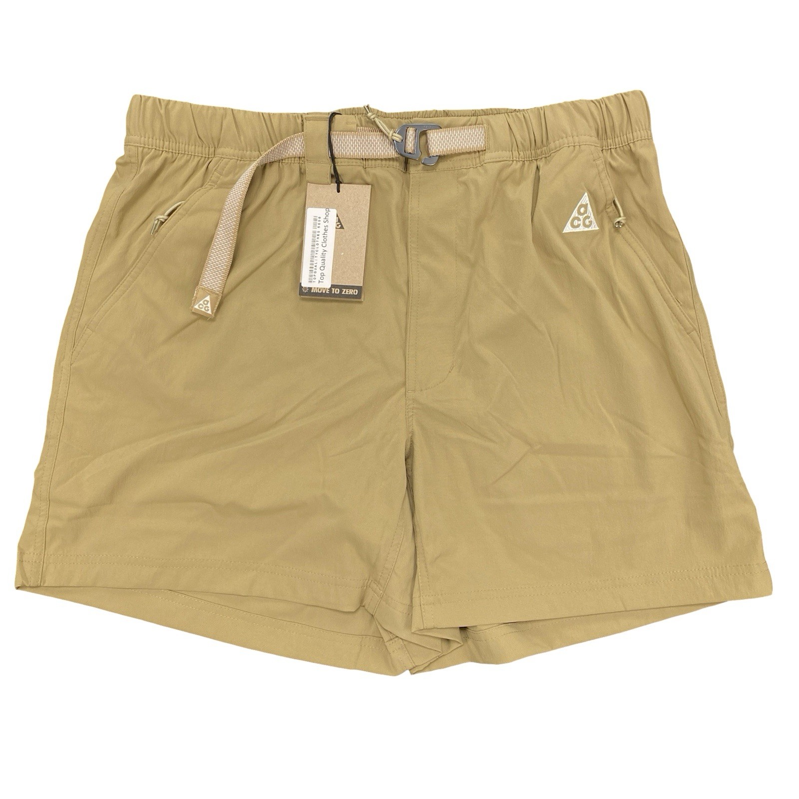 Nike ACG Men's Hiking Shorts Size S Loose Fit Parachute Beige FN2430-297