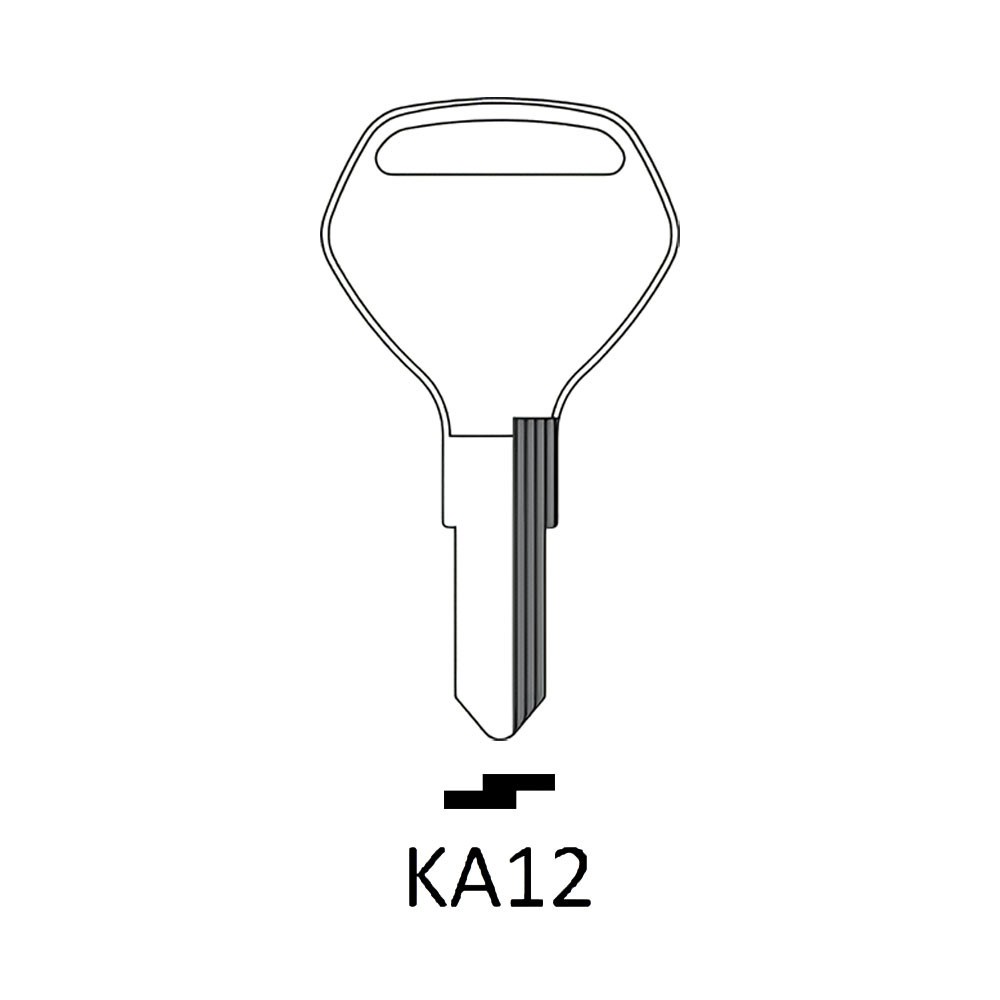 KA12 Key Blank Nickel