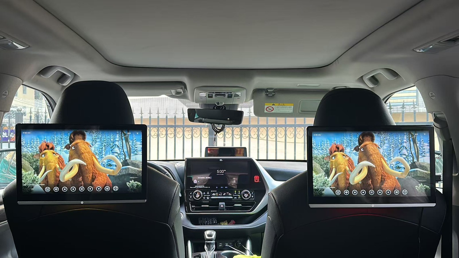 14Inch Car Headrest Player Rear Auto Monitor Video USB TF WIFI BT Androind 13