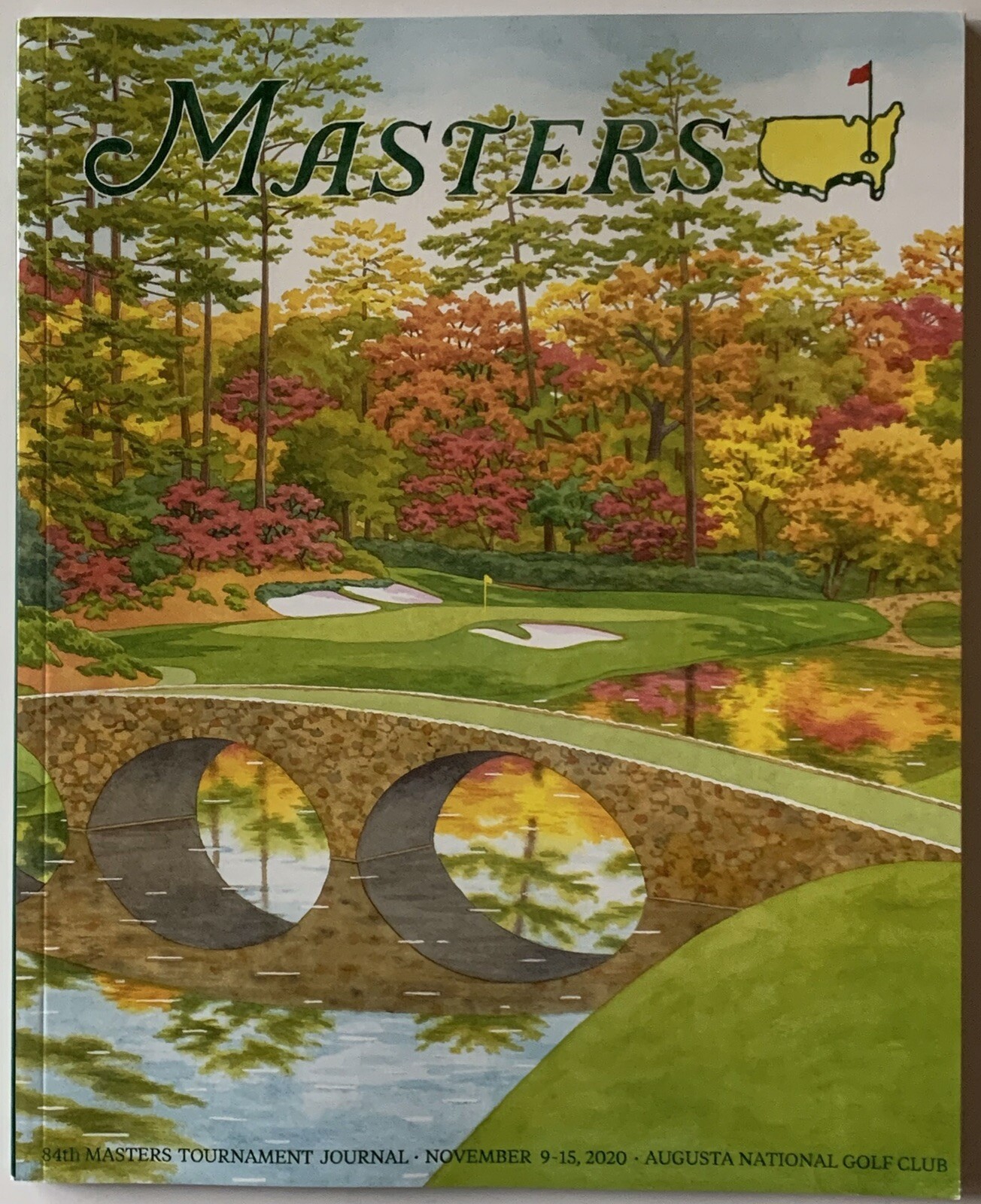 2020 Masters golf journal program dustin johnson wins tournament new pga