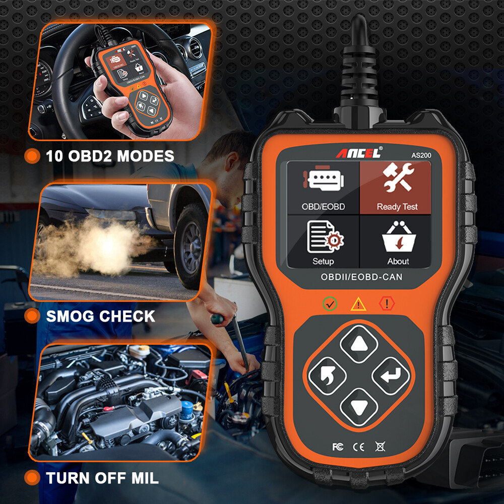 Car OBD2 Scanner Fault Code Reader Diagnostic Scan Tool Check Engine Emission