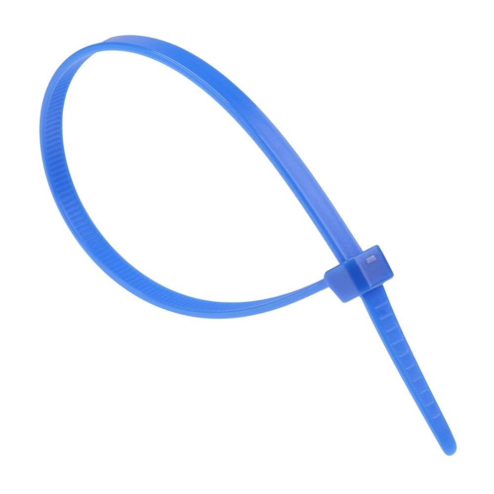 4.8mm x 200mm Blue Zip Cable Tie - Pack of 100
