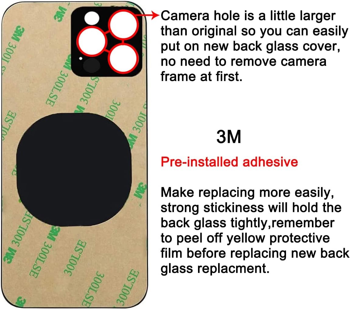 OEM Rear Cover Back Glass Replacement for iPhone 13 pro max 6.7 Graphite