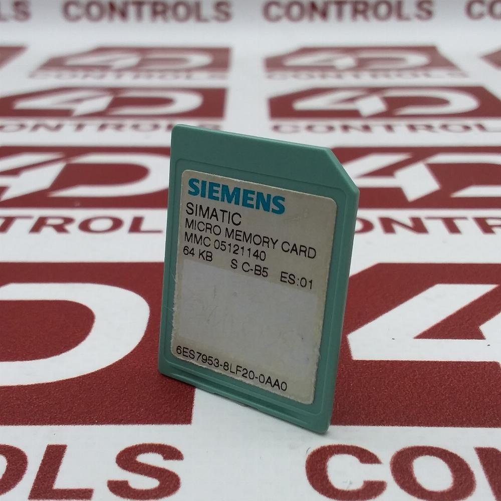 6ES7 953-8LF20-0AA0 | Siemens | SIMATIC S7 | Memory Card, 64KB, 3.3VDC, Used