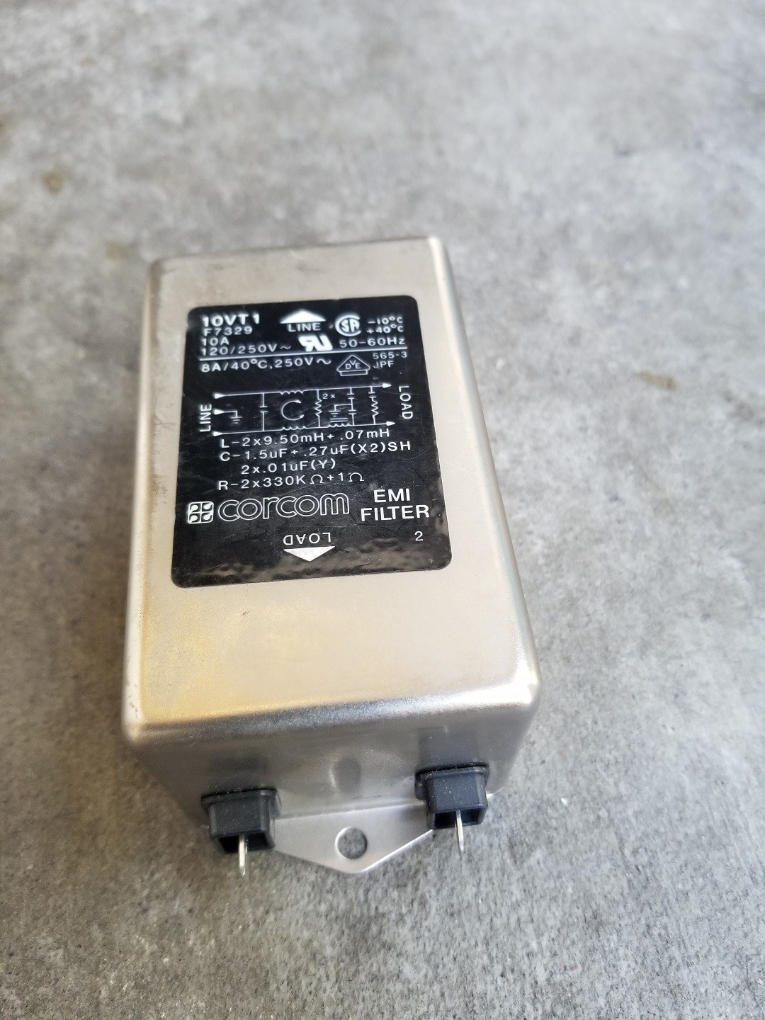 Corcom 10VT1 EMI Filter