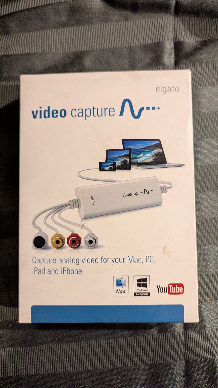 Elgato USB Analog Video Capture Device for PC Mac, iPad, or iPhone h.264