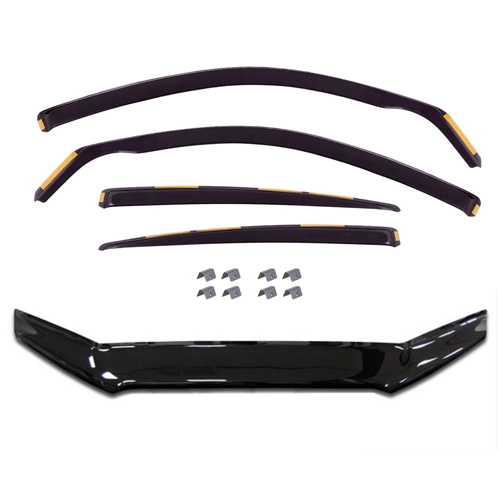 Bug Shield Bonnet Guard Visors Rain Guards For Audi A3 2012-2020 Set SCOUTT
