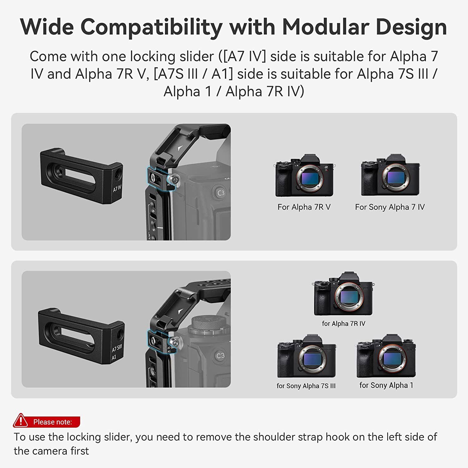 SmallRig Cage & Handle Kit for Sony Alpha 7 IV/A7S III/A 1/A7R IV/A7R V Camera