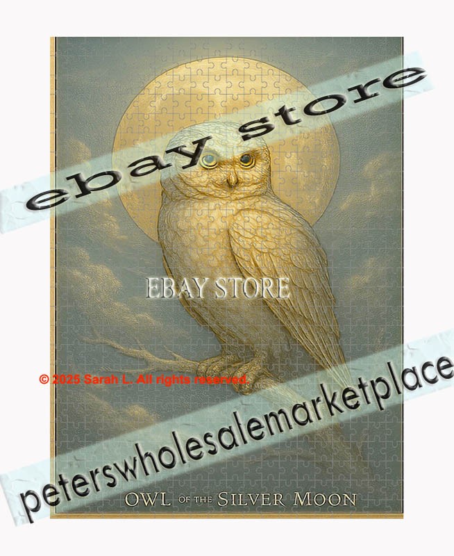 500 piece jigsaw puzzle Mystical owl celestial bird spirit animal shabby chic