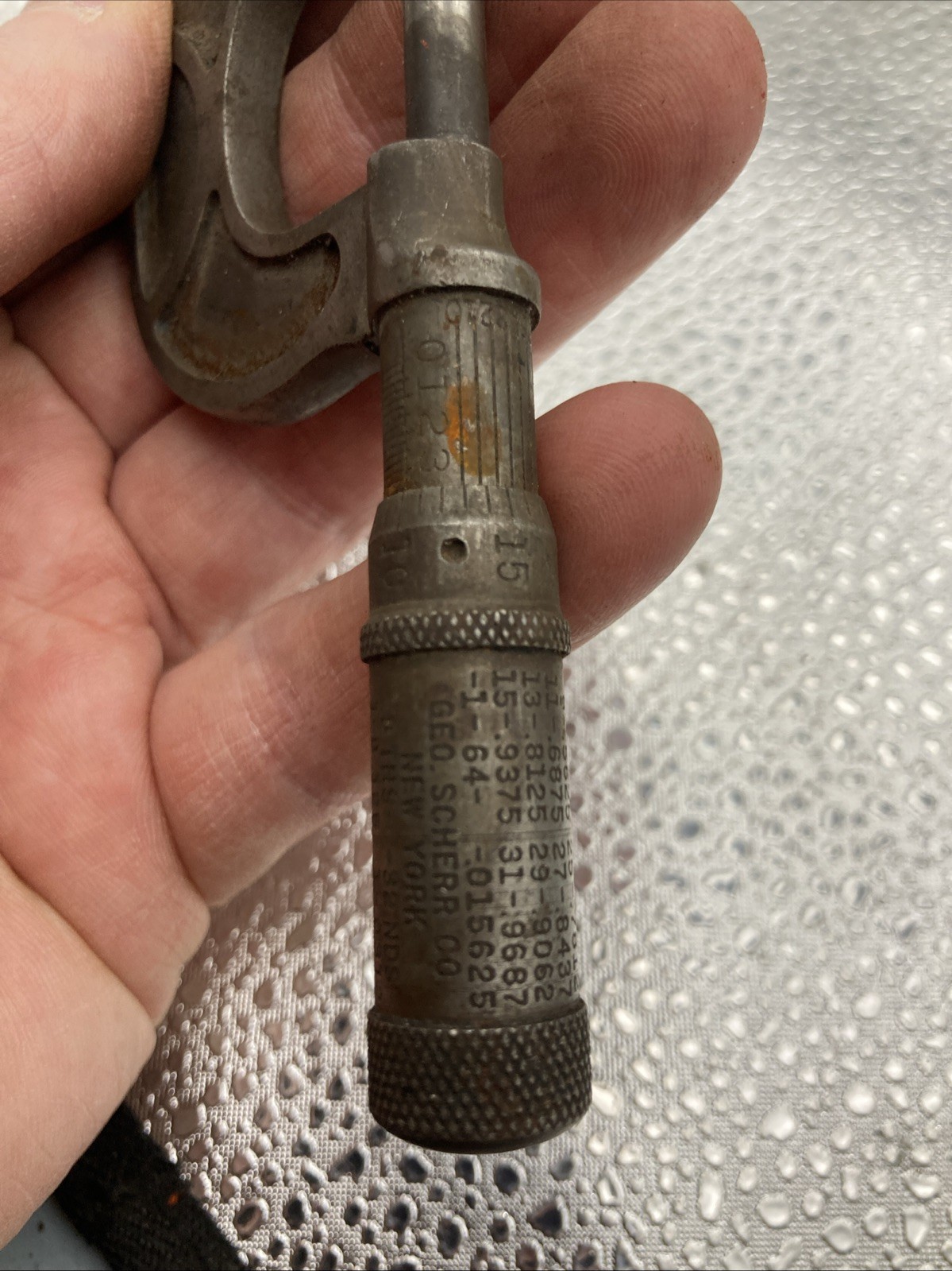 Vintage George Scherr Precision Micrometer tool