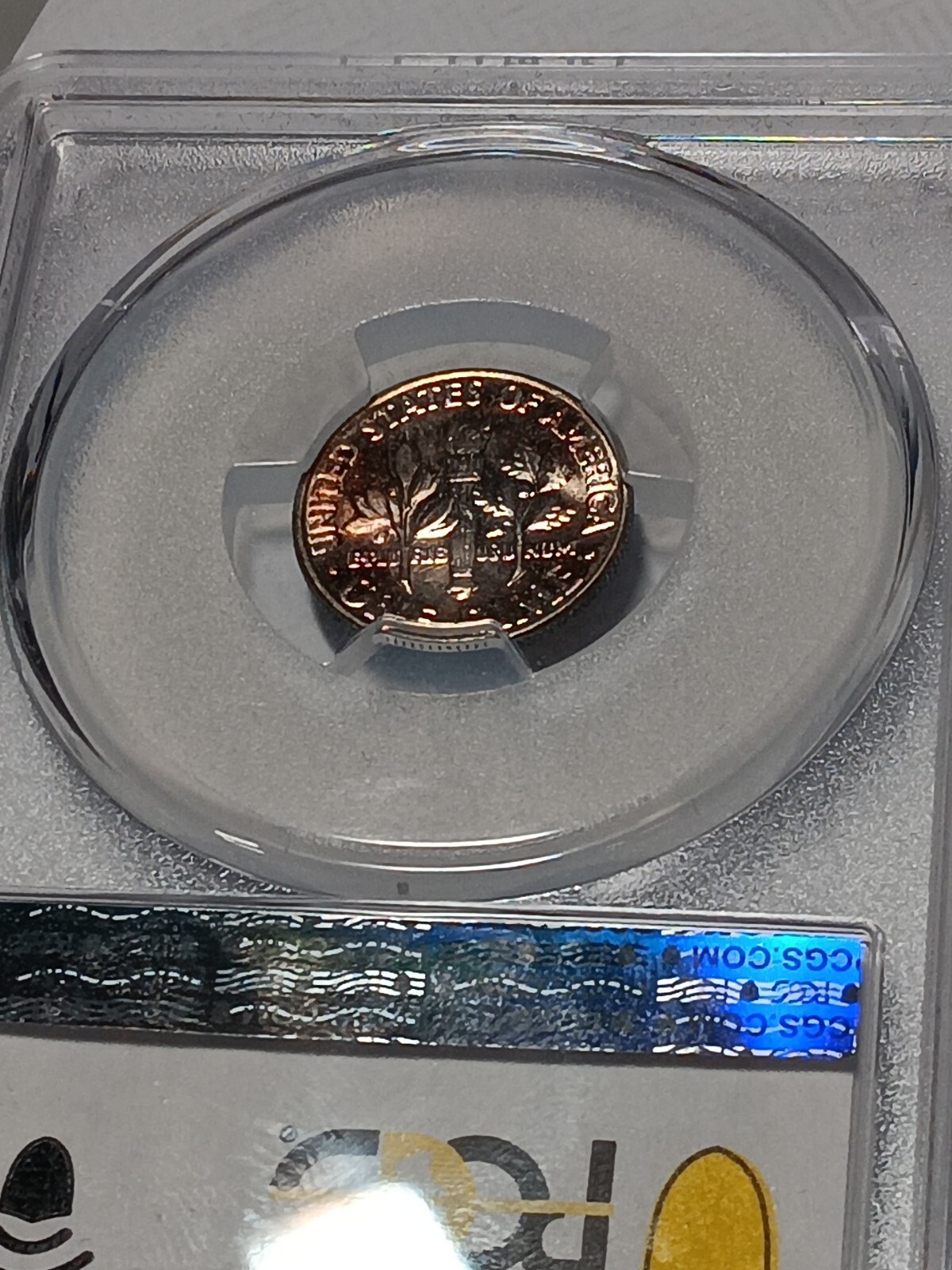 1959 Roosevelt Silver Gold SHIELD PCGS MS66 Stunning Toning