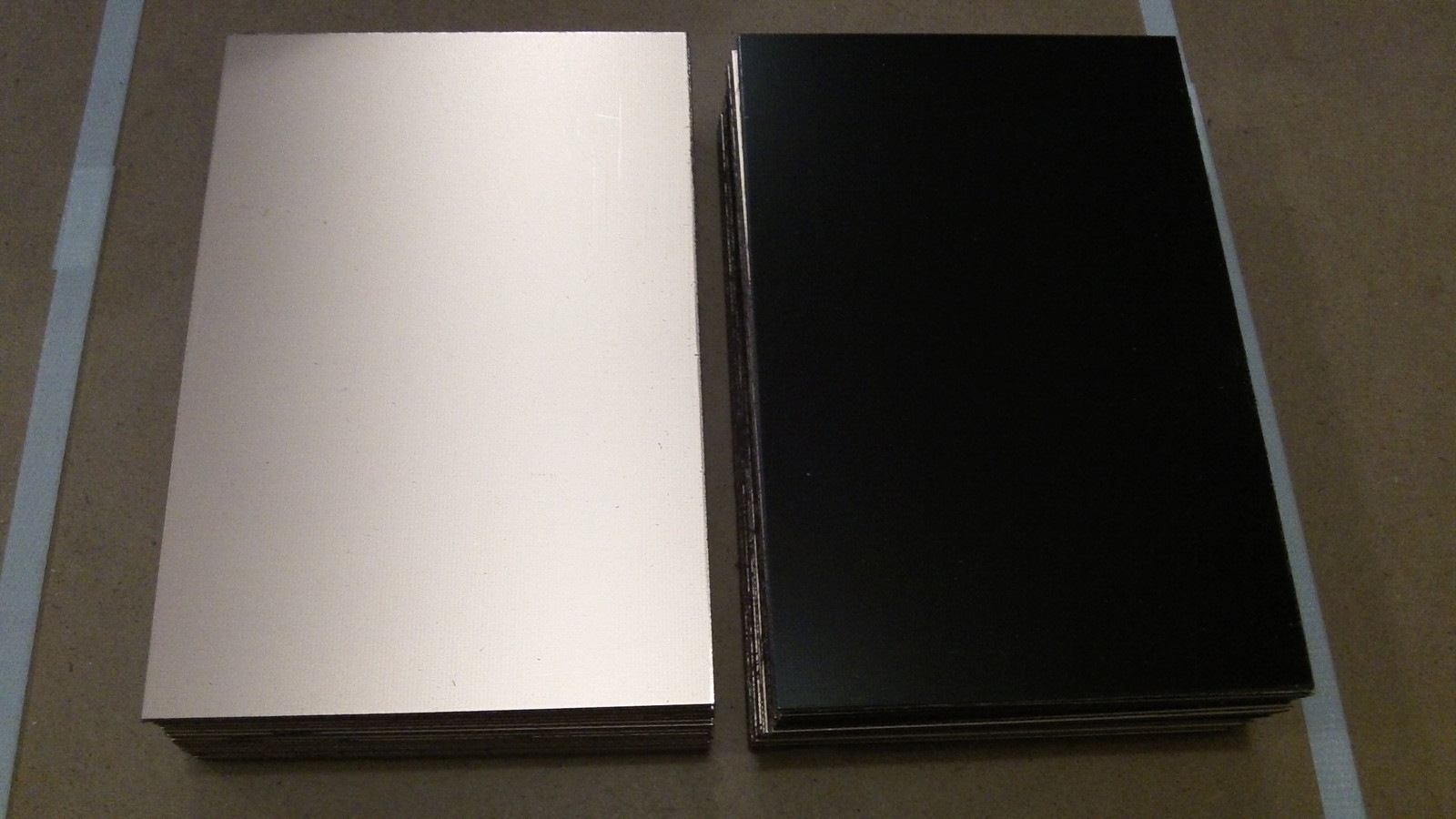 4 pcs  Single Sided Copper Clad Laminate FR-4, ,060  BLACK  8 x 12  2 oz