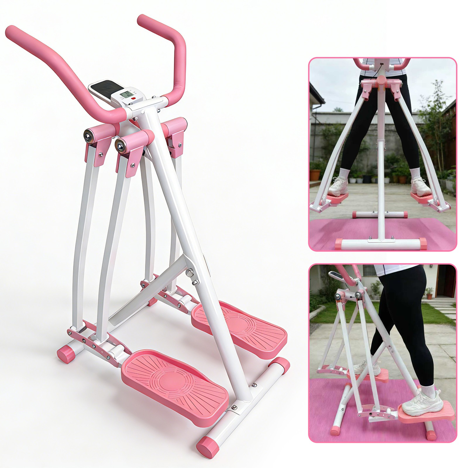 Air Walk Elliptical Machine Foldable Cardio Cross Trainer Glider
