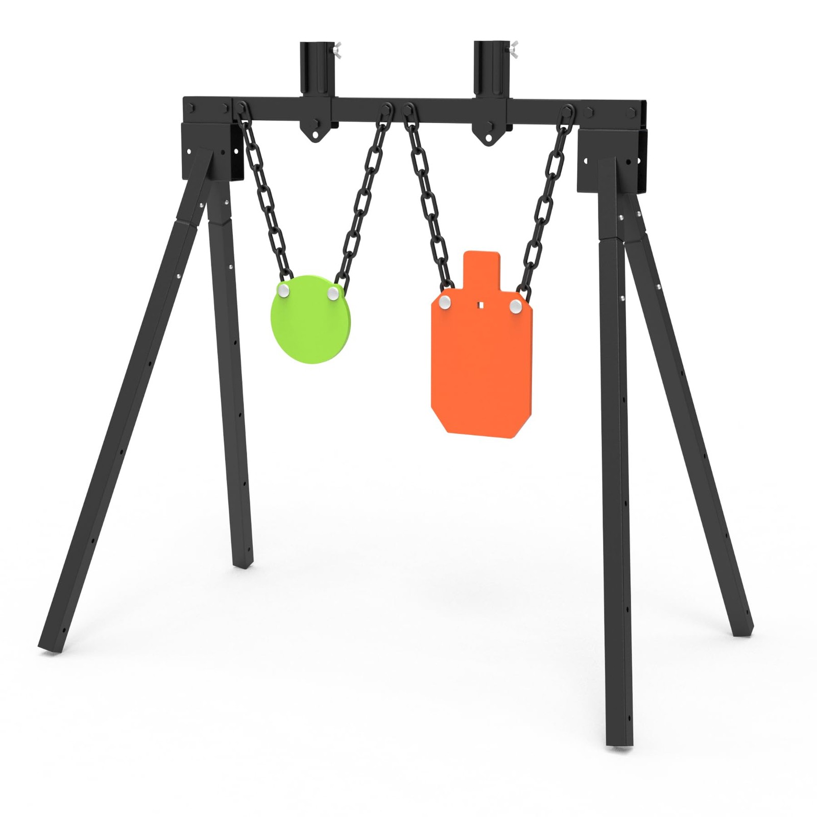AR500 Steel Target 7"x 12" and 6" diameter, Yellow Orange