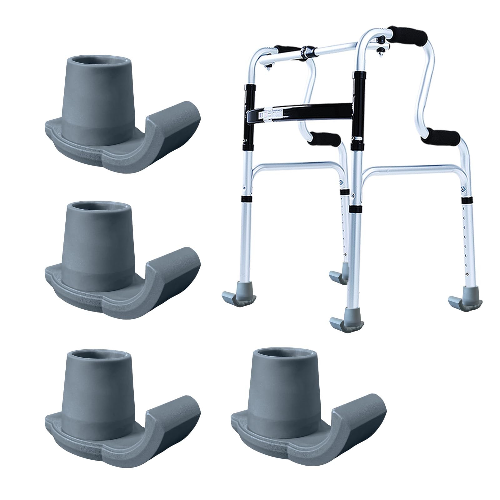4 deslizadores para andadores plegables y andadores con ruedas