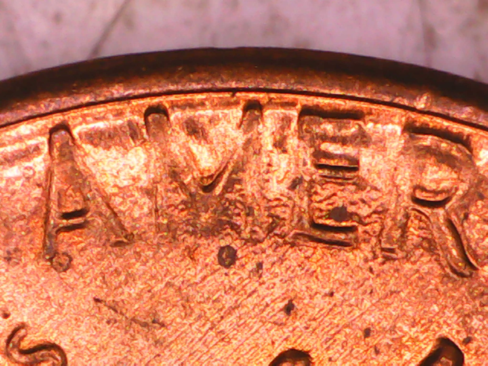 TWO ERRORS, 1986-P LINCOLN MEMORIAL CENT RD DIE CRACK & DDR P-274