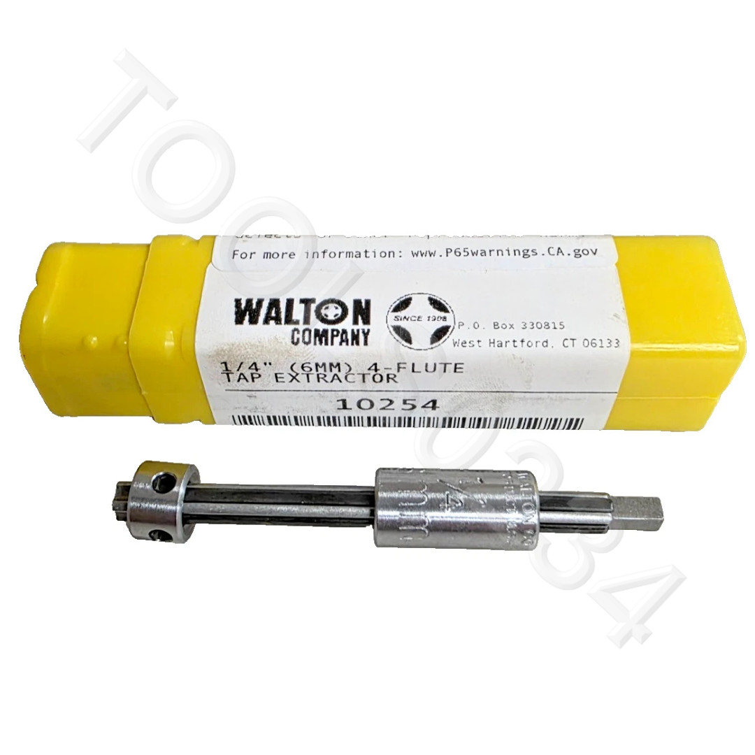 1/4" 6mm Walton 10254 Tap Extractor 4 Flute USA