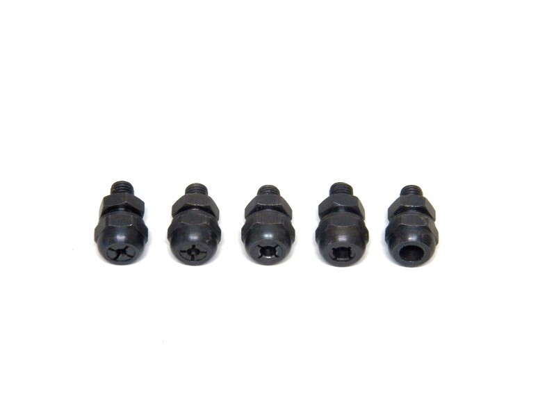 1/4-28 Threaded Aircraft Collet Set 40, 30, 21, 10, 1/4 For Threaded Angle Drill