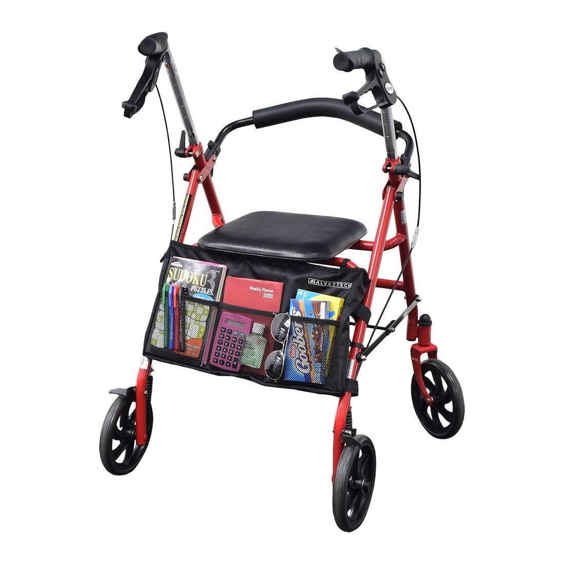 Deluxe Universal Walker/Rollator Bag - Berry