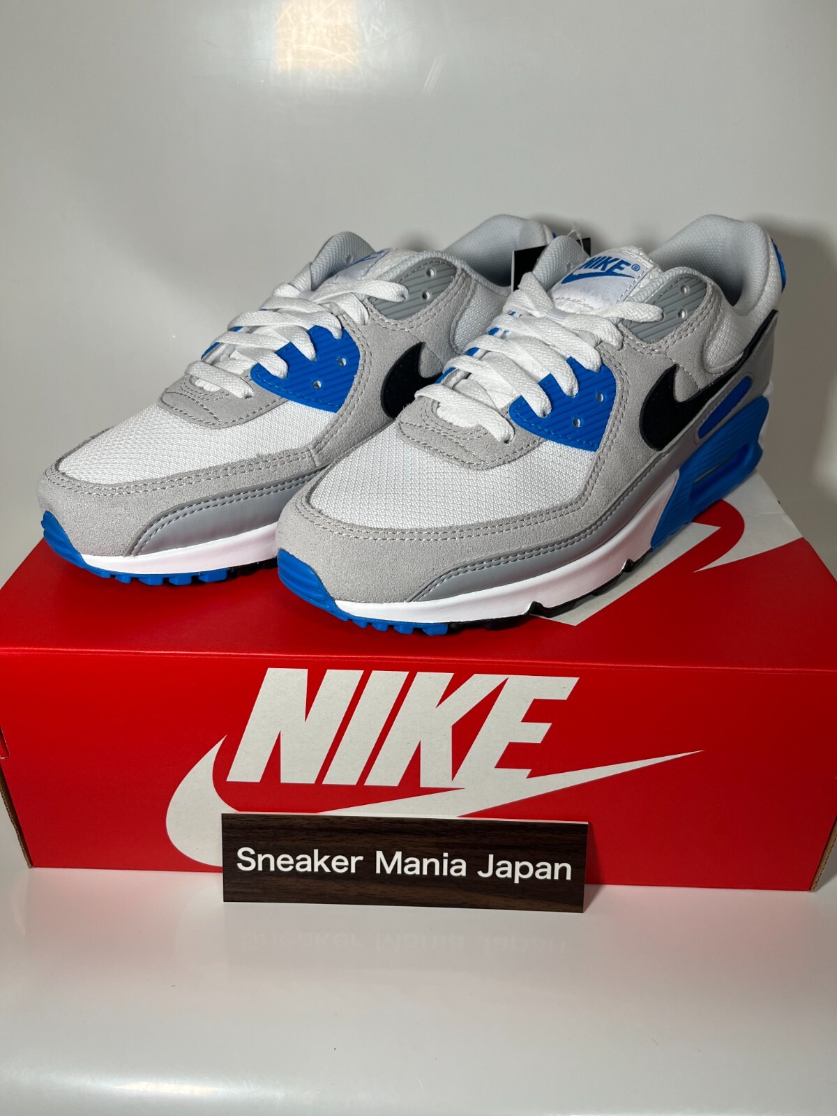 Nike Air Max 90 "White/Photo Blue/Pure Platinum" FN6958-102 Men's New [US 6-12]
