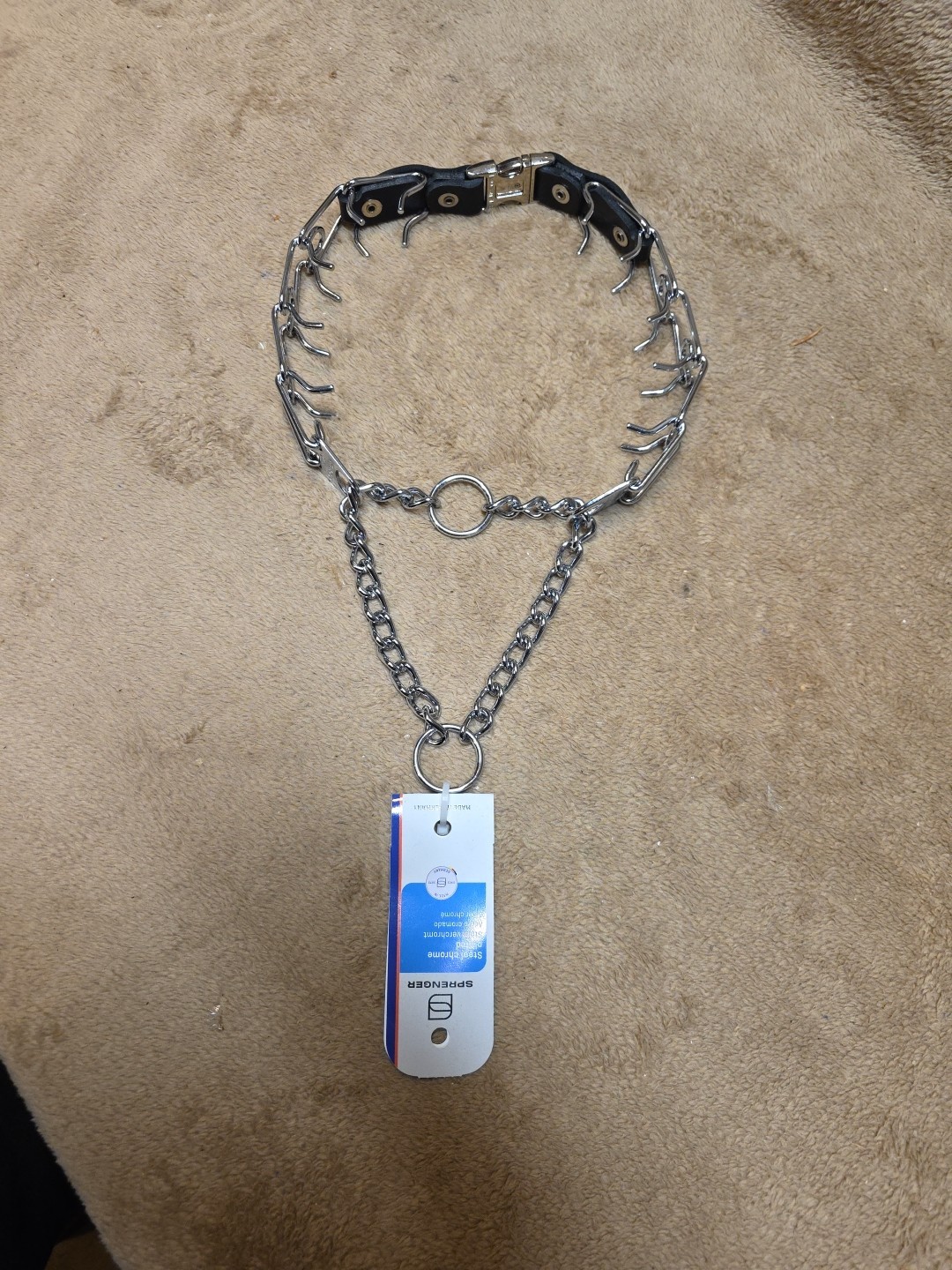 Herm Sprenger Prong Collar for Dog Training with Easy Quick Release Buckle