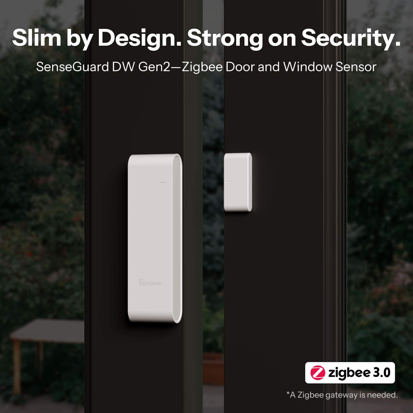 SONOFF Zigbee Wireless Door Window Sensor,Tamper Alerts Smart Home Security 4PCS