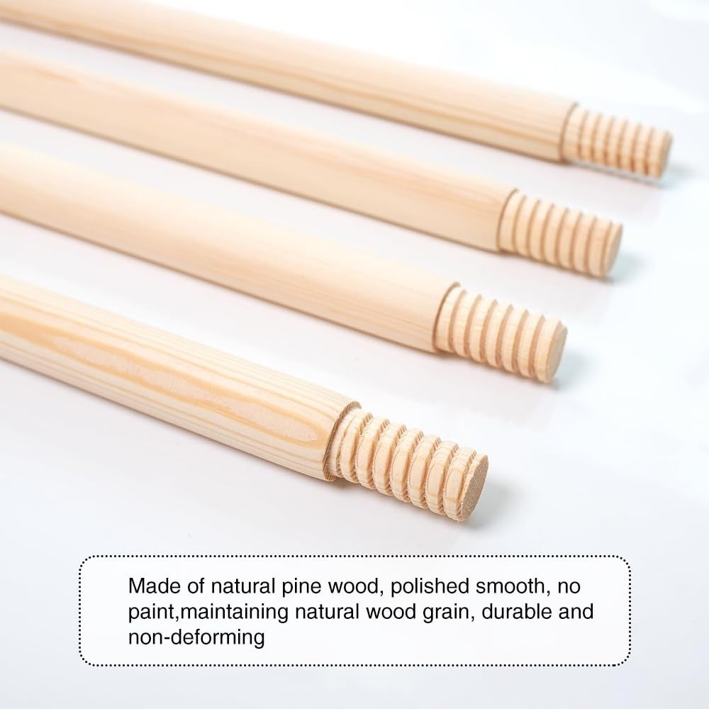 Teepee Replacement Pole Kit - Natural Pine Wood Stabilizer for Tent Support