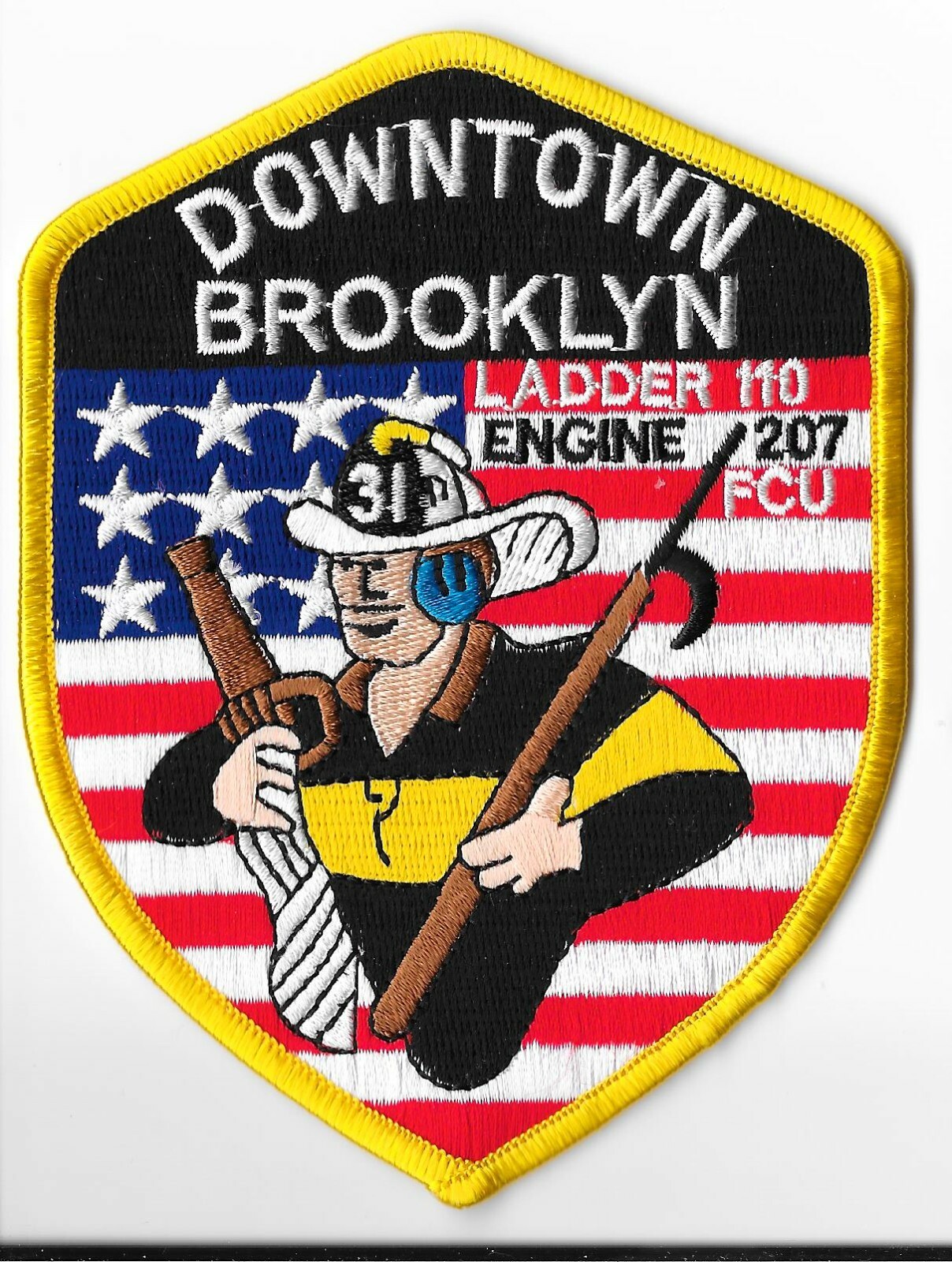 New York Fire Department (FDNY) Engine 207 Ladder 110 Battalion 31 Patch V3