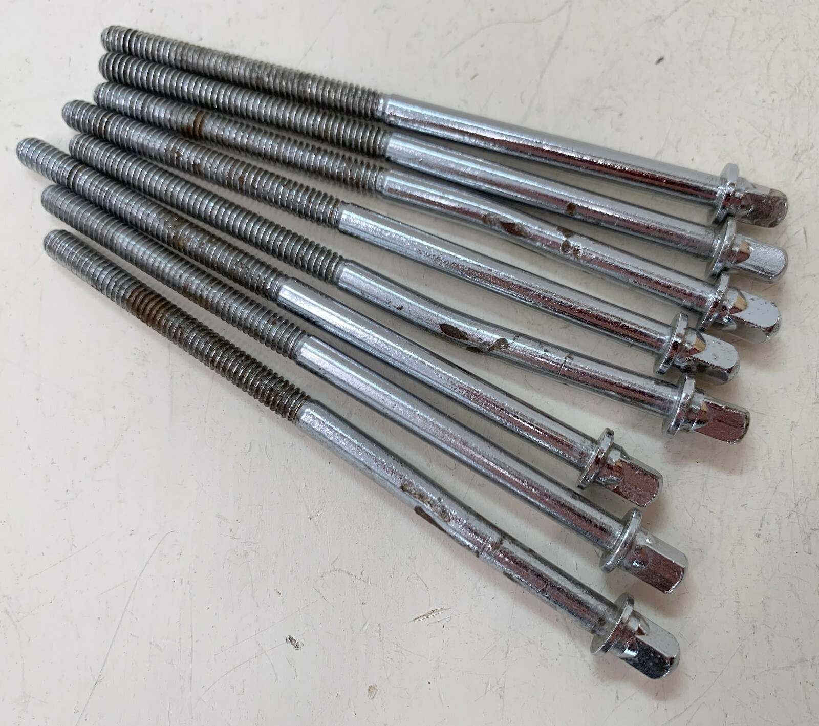 LUDWIG 60s 70s Vtg 4.25" TENSION ROD Part Lot of 8x Club Date Bass Kick Drum 80s