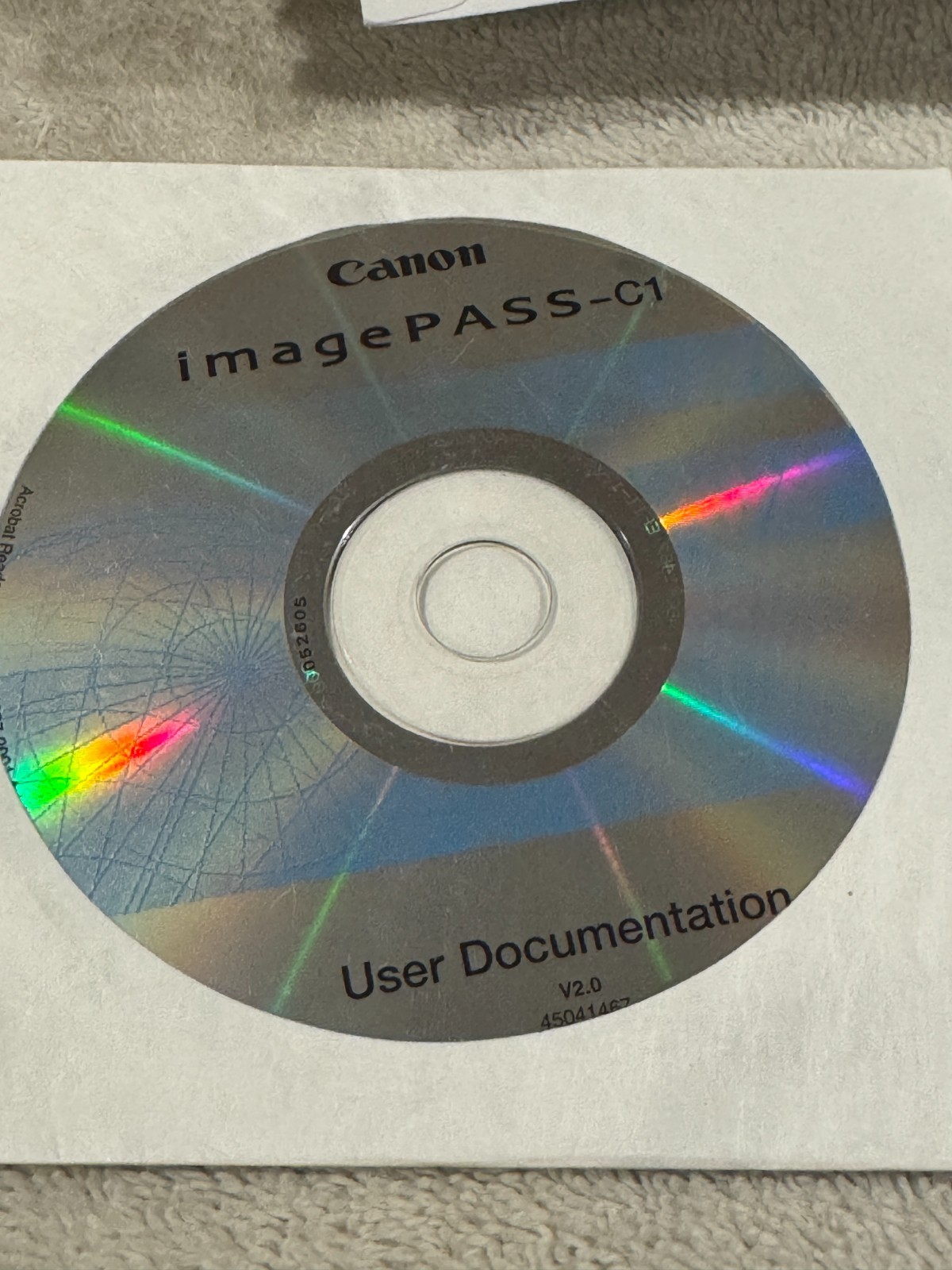 Canon ImagePASS-C1 User Documentation V2.0 - CD ONLY IN VERY GOOD CONDITION!!!