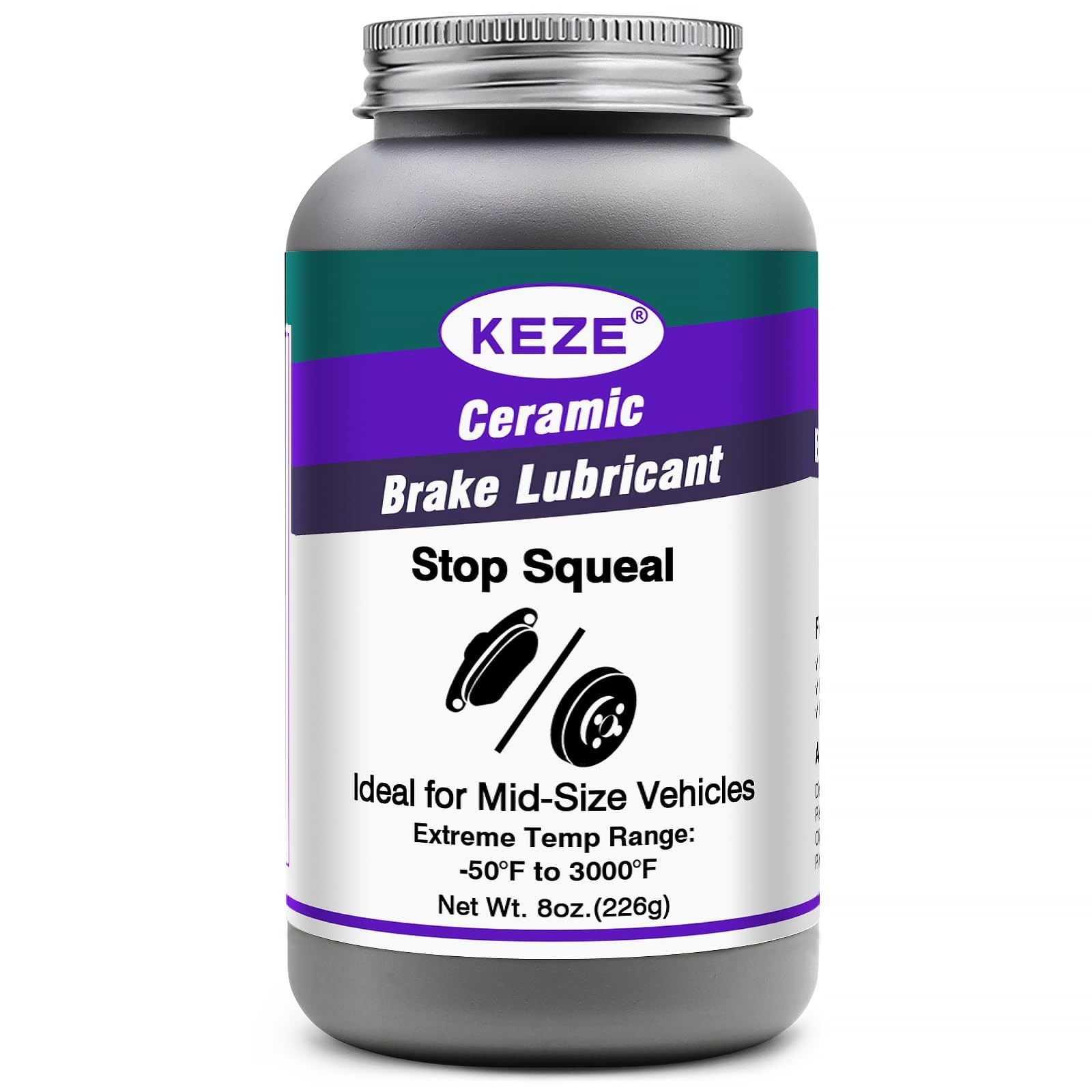 Keze High Temp Ceramic Brake Caliper Grease 1 Pack-8 OZ,