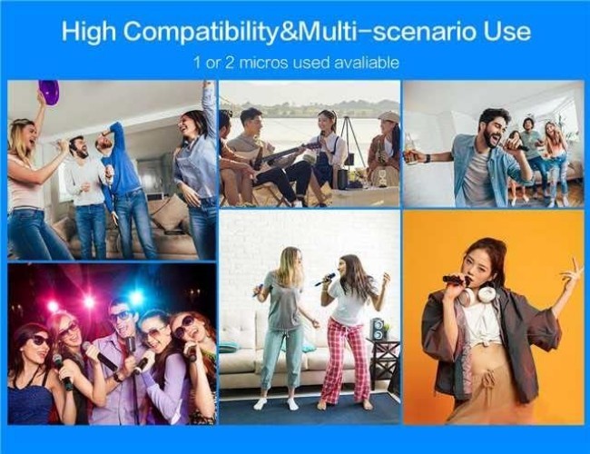 Studio Quality Wireless Karaoke Microphone Set with Durable Design & Accessories