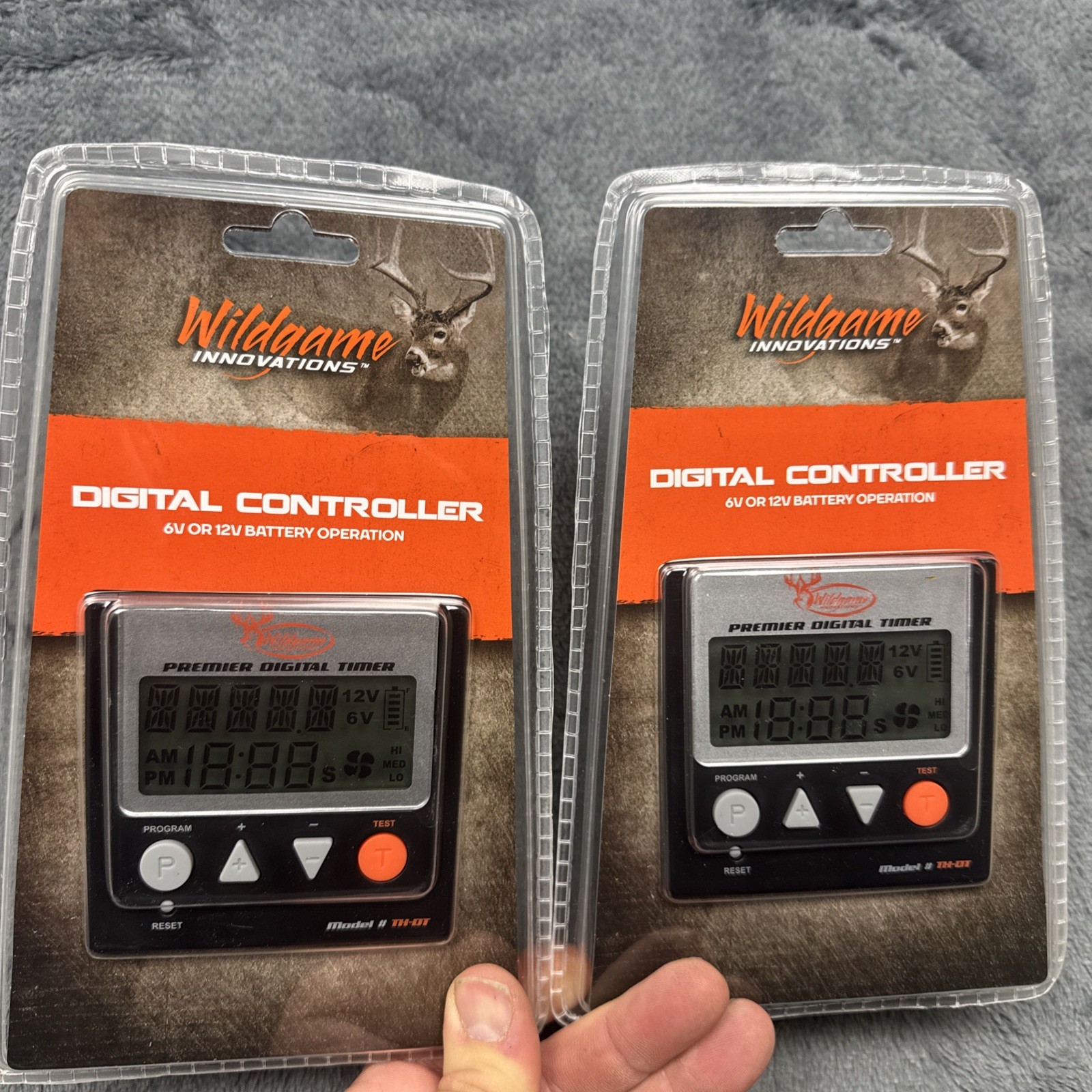 2 Pack Wildgame Innovations Digital Controller 6v or 12v Battery LCD Screen