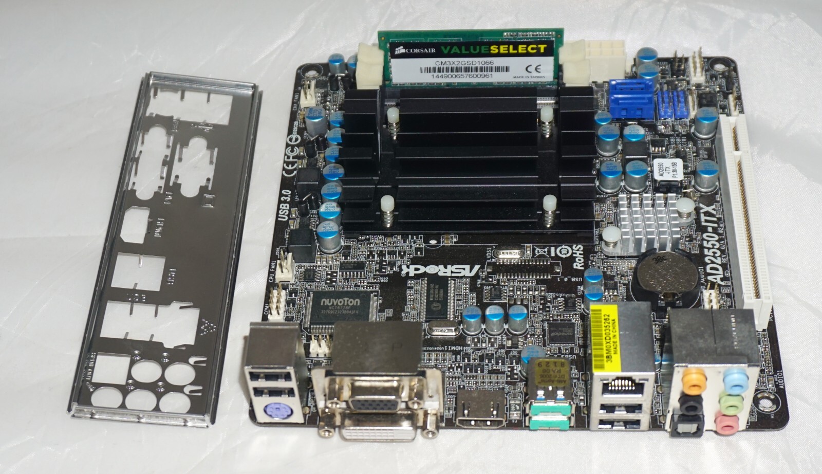 ASRock #AD2550 Mini-ITX Motherboard with RAM