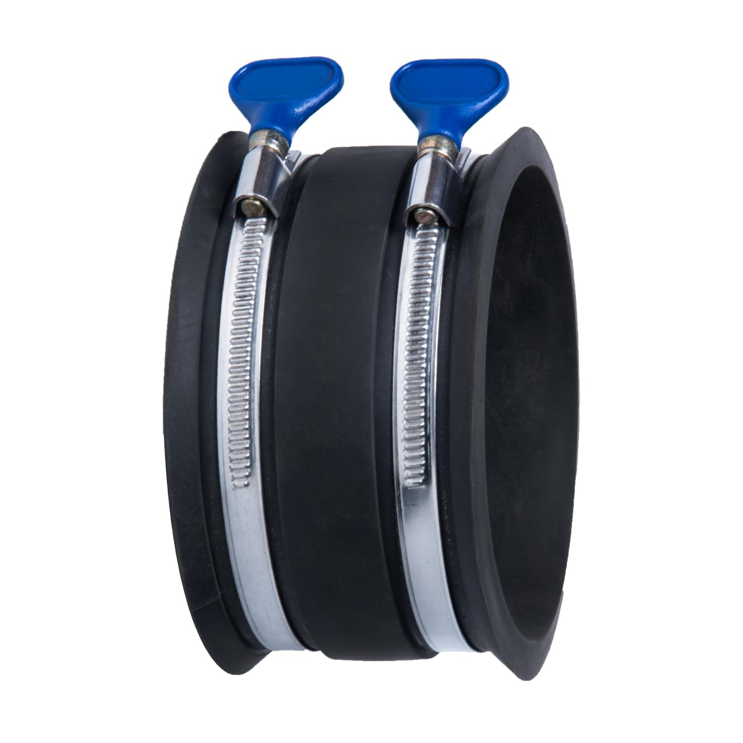 70369 4 Inch Dust Control Flex Cuff with Adjustable Key Hose Clamps, Hose Con...