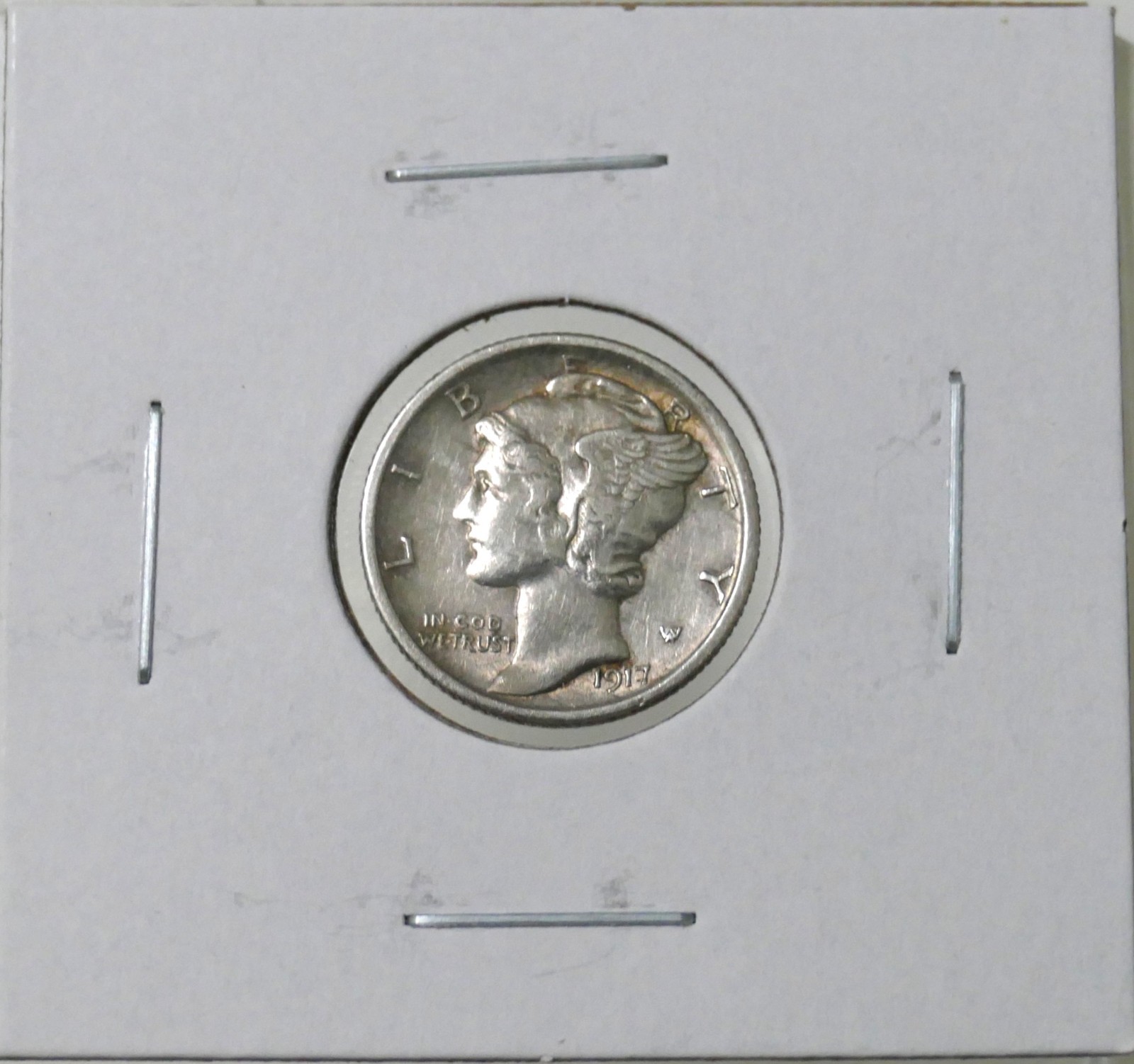 1917 Mercury Dime - 90% Silver - Circulated