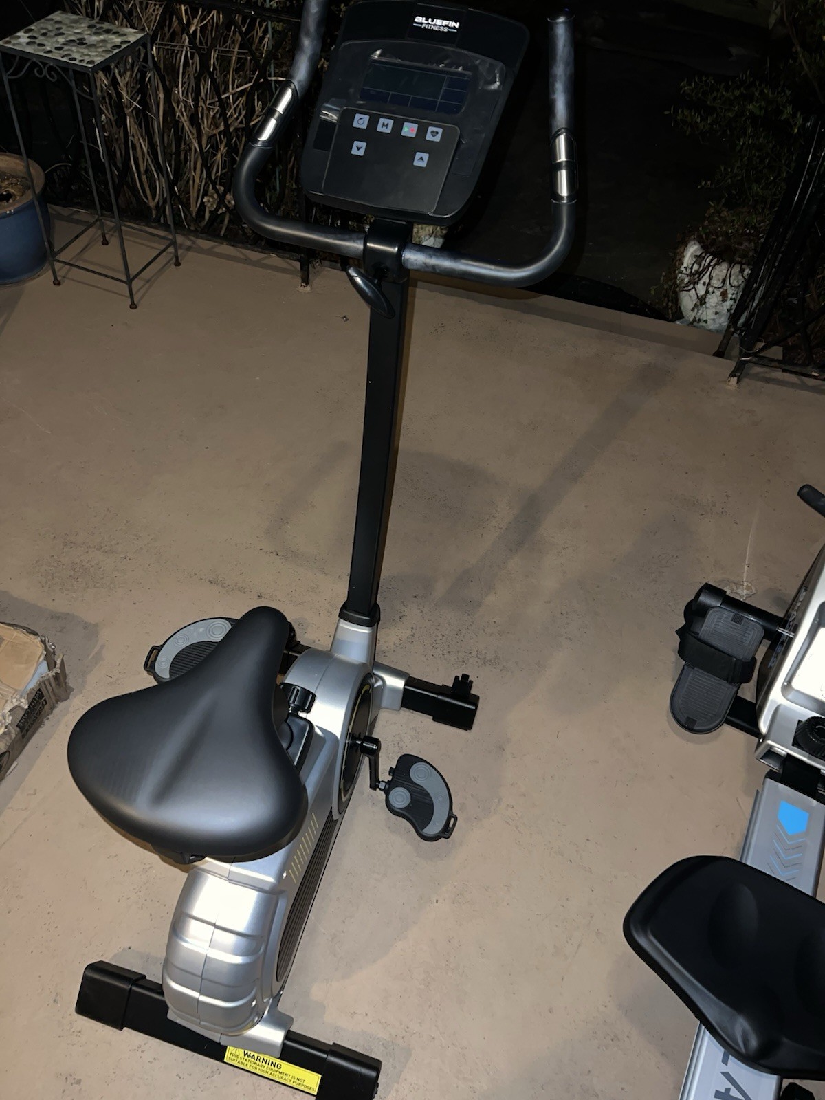Bluefin Fitness Tour 5.0 Upright Exercise Bike Magnetic Resistance Silver Black