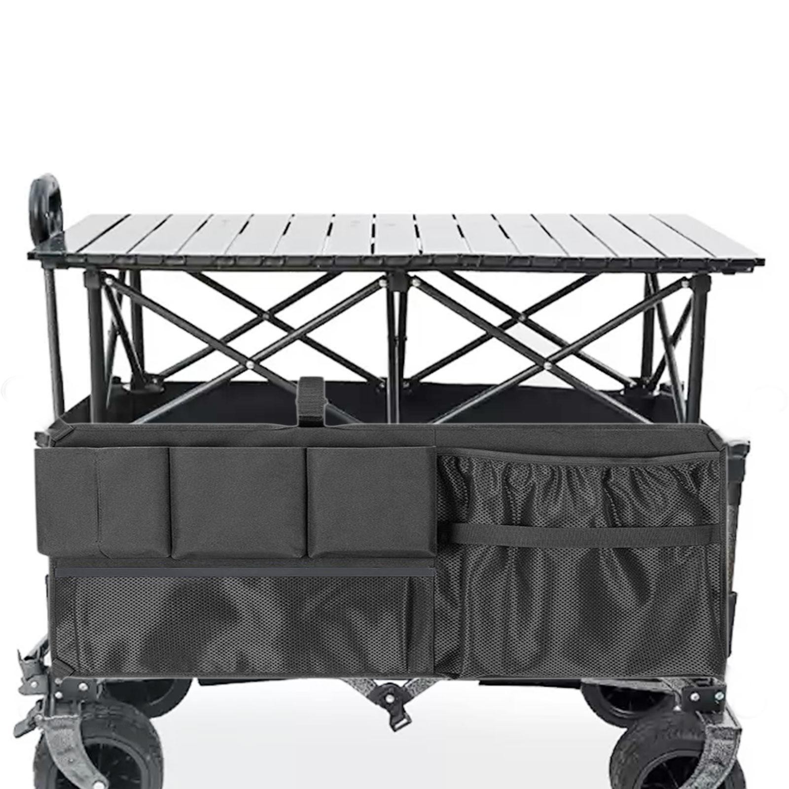 Foldable Wagon Side Pocket with Multiple Pockets Mesh Pockets 600D Oxford Cloth