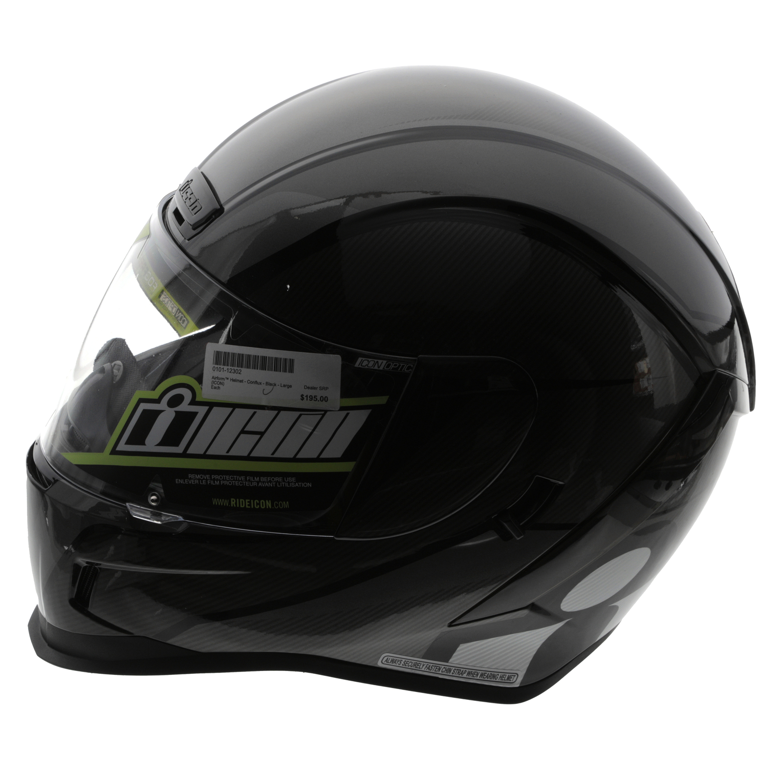 Icon Airform Black Helmet Large